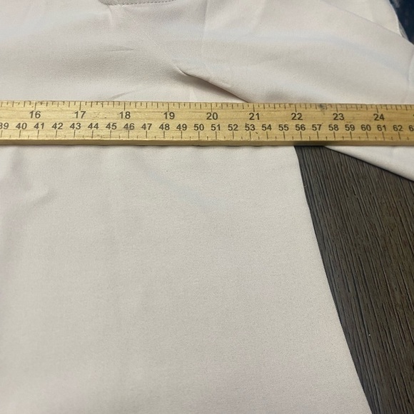 Women's Cold Shoulder Chiffon Blouse 3/4 Bell Sleeve Mesh Panel Tops Casual L - Picture 4 of 6